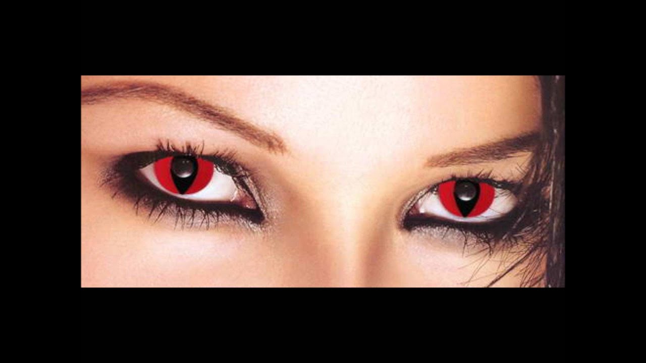 Halloween Contact Lenses, Wild, Scary, Cat Eyes, Blackout Effects YouTube