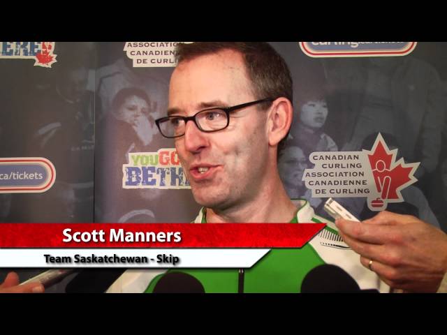 2012 Tim Hortons Brier Draw 10 Media Scrum