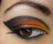 Orange & Black Winged Look