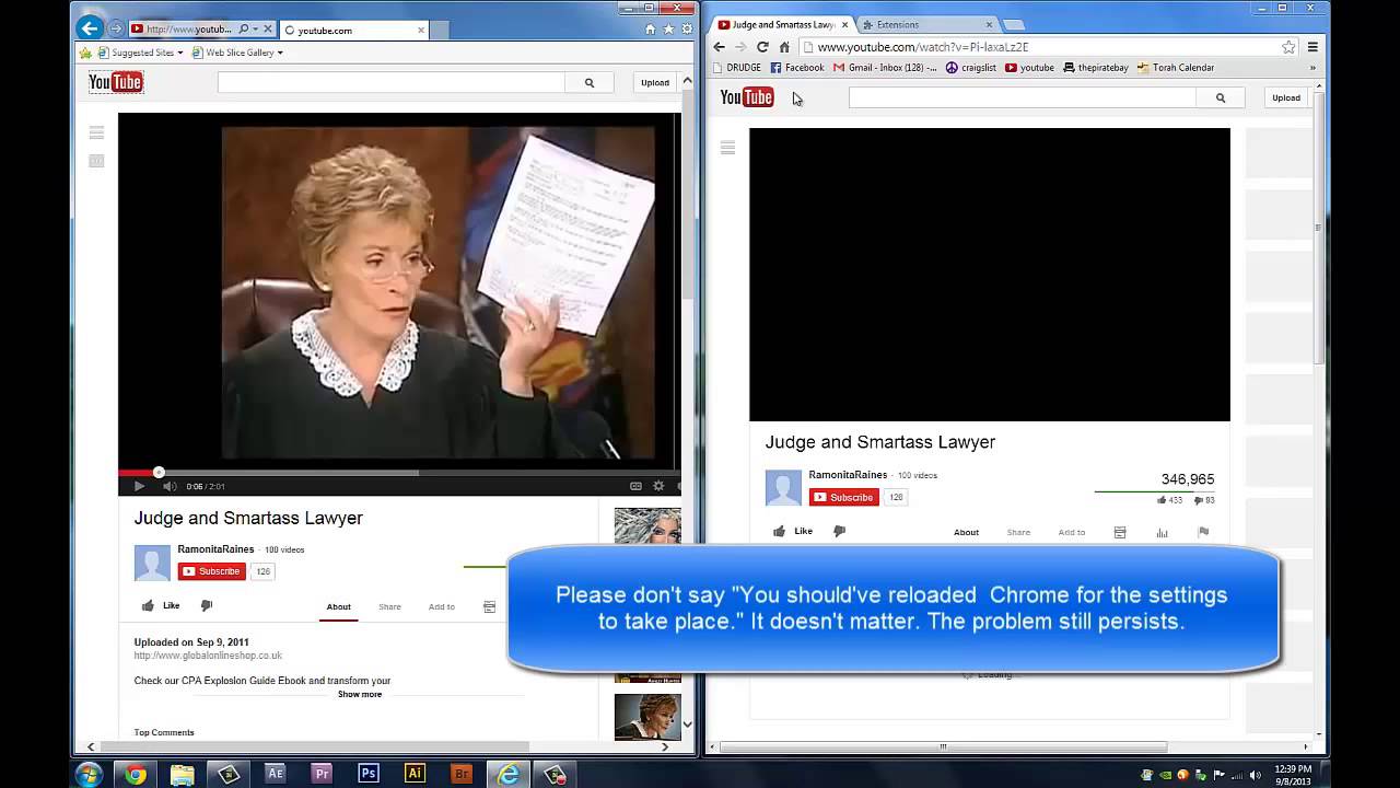 Google Chrome ISNT working for YouTube!!! Help! - YouTube