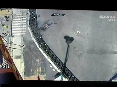 Crash Mark Webber Valencia