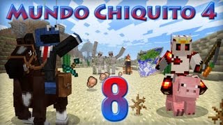 MINECRAFT - Mundo Chiquito 4 - Ep 8 - Mamá ¿Dónde está eso? En tu cuarzo!!! -