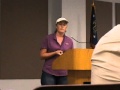 Tonya Bonitatibus with Savannah RiverKeeper speaks at Water Withdrawal Public Hearing