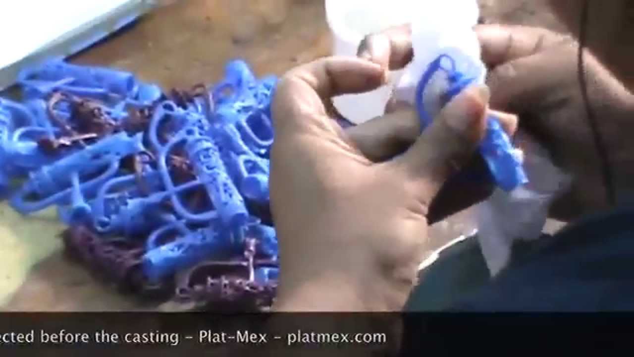 Wax injection preparation tree casting filing saniding jewelry