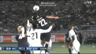 本田圭佑がまたヘディングでゴール！ サッカー キリンチャレンジカップ2013 日本vsガーナ Keisuke Honda