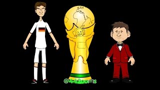 WORLD CUP FINAL HIGHLIGHTS 2014 Germany v Argentina Mario Gotze Goal (13.7.14 World Cup Cartoon)