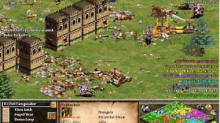 Age of Empires 2 The Conquerors Online Battle Against 5 Cpus on Hardest