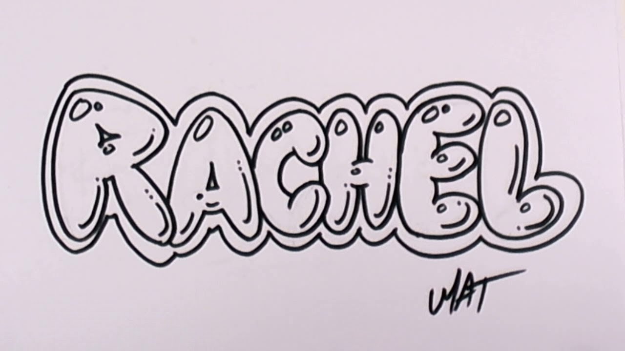 ... Writing Rachel Name Design #46 in 50 Names Promotion - YouTube