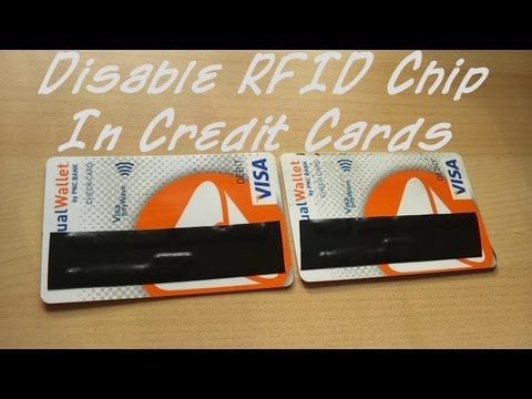 How to disable RFID chip in credit or debit cards 0 Hackers Steal Your Credit Card Information