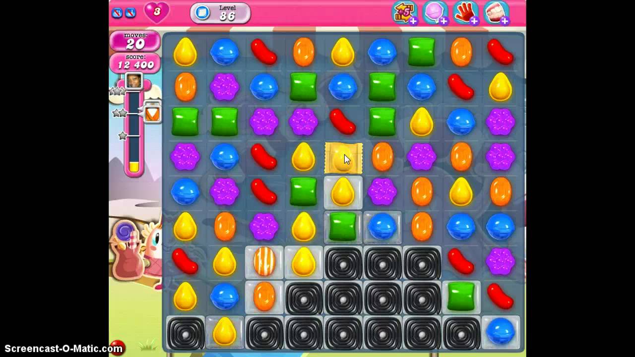 Cheat Tips For Candy Crush Saga | Level 86 - YouTube