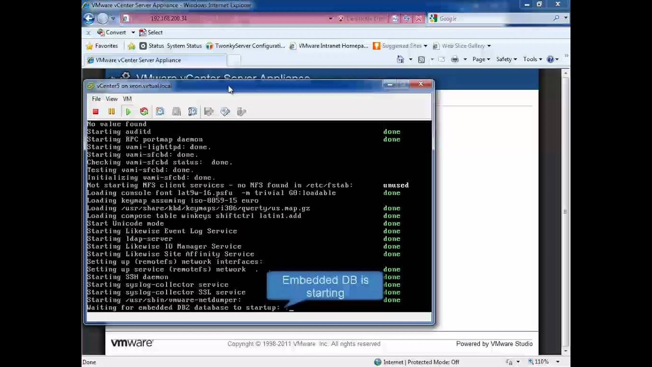 Installing vSphere5 vCenter Linux Virtual Appliance - YouTube