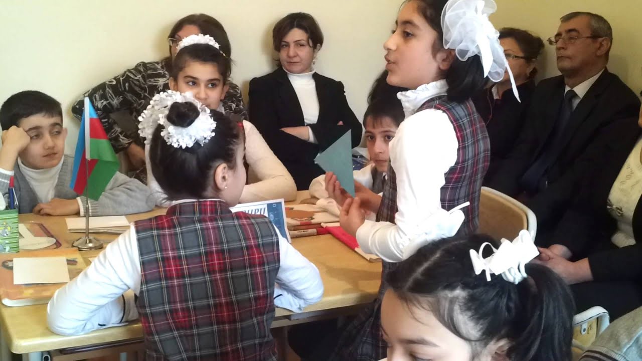 var iv v sinif şagirdləri mueəllimlərilə birgə riyaziyyatdan