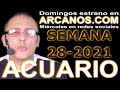 Video Horscopo Semanal ACUARIO  del 4 al 10 Julio 2021 (Semana 2021-28) (Lectura del Tarot)