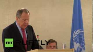 Выступление Сергея Лаврова на сессии Совета по правам человека ООН