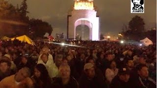 Grito Independencia CNTE Monumento Revolucion Asistencia Masiva