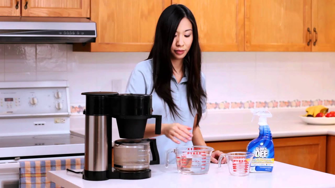 How To Clean A Coffee Maker with CLR Remover (Calcium Lime & Rust Remover) - YouTube