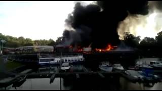 Feuer im Celler Hafen