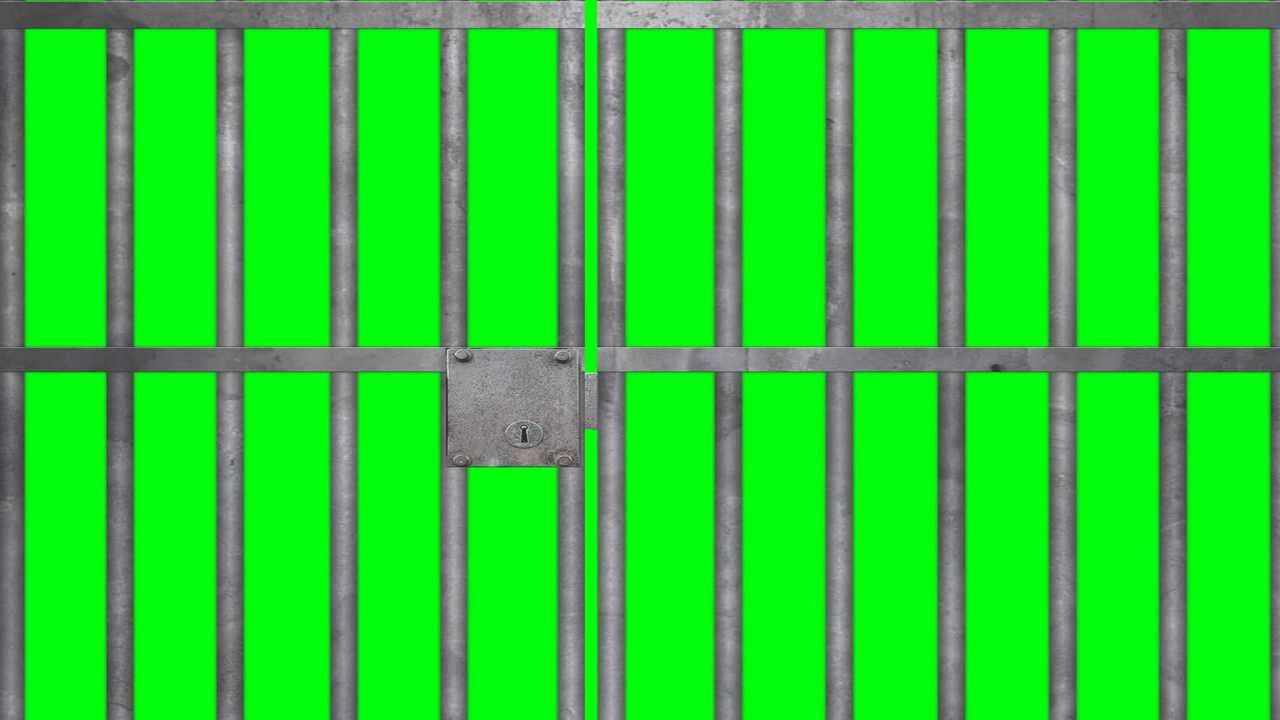 Prison Jail Bars Cell - Green Screen - YouTube
