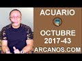 Video Horscopo Semanal ACUARIO  del 22 al 28 Octubre 2017 (Semana 2017-43) (Lectura del Tarot)
