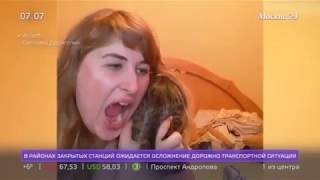 Светлана Дараселия издевается над котёнком