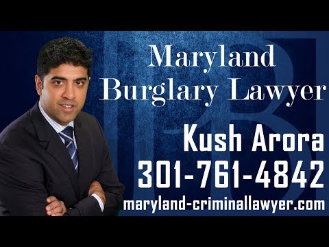 In Maryland, burglary is typically charged when an individual attempts to break into private property, and commit a criminal act. Typically,  that criminal act is theft, however the value of the item that was alleged to have been taken does not necessarily matter for burglary charges to be filed.