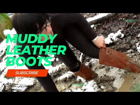 CharDust Muddy Leather Brown Boots