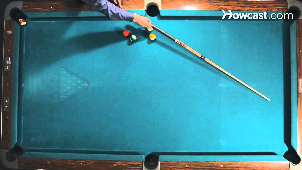 How to Make the "2Rail" Kick Shot Pool Trick Shots YouTube