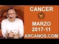Video Horscopo Semanal CNCER  del 12 al 18 Marzo 2017 (Semana 2017-11) (Lectura del Tarot)