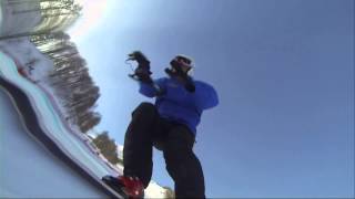 Graham Bell skis Sochi downhill with handheld camera