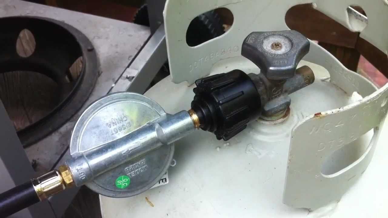 Leaking propane gas regulator on grill YouTube