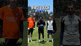 From the US adventure 🇺🇸?? First touch challeng⚽ ? #IMInter #Shorts
