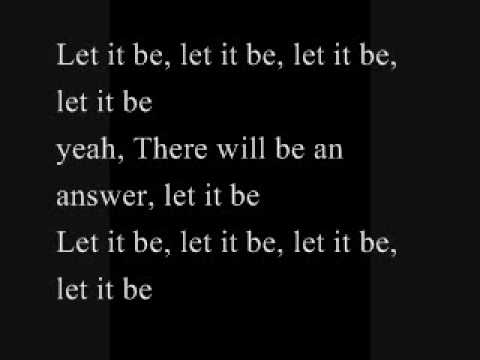 let it be the beatles google play lyrics