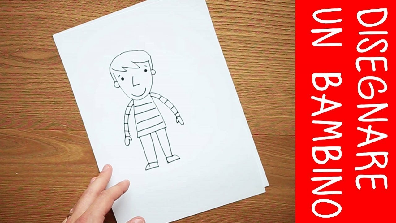 Come disegnare un bambino: video tutorial di disegno - YouTube