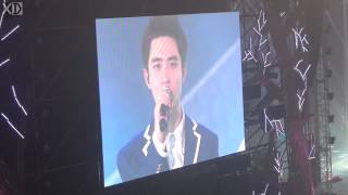 140525 EXO 1st CONCERT 박력터지는 경수의 엔딩멘트전광판