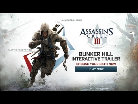 Assassin’s Creed III — сильно интерактивный трейлер