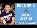 Video Horscopo Semanal ESCORPIO  del 15 al 21 Julio 2018 (Semana 2018-29) (Lectura del Tarot)