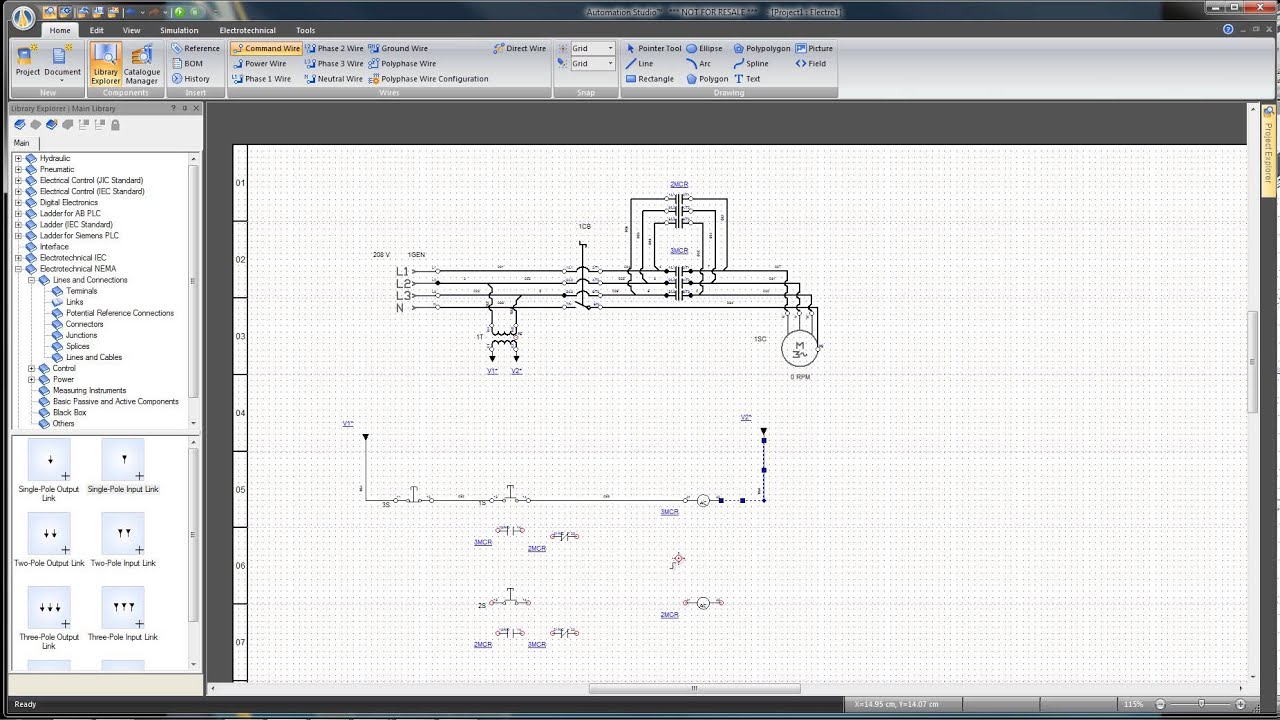 Creating an Electrotechnical Circuit, Automation Studio P6 - YouTube