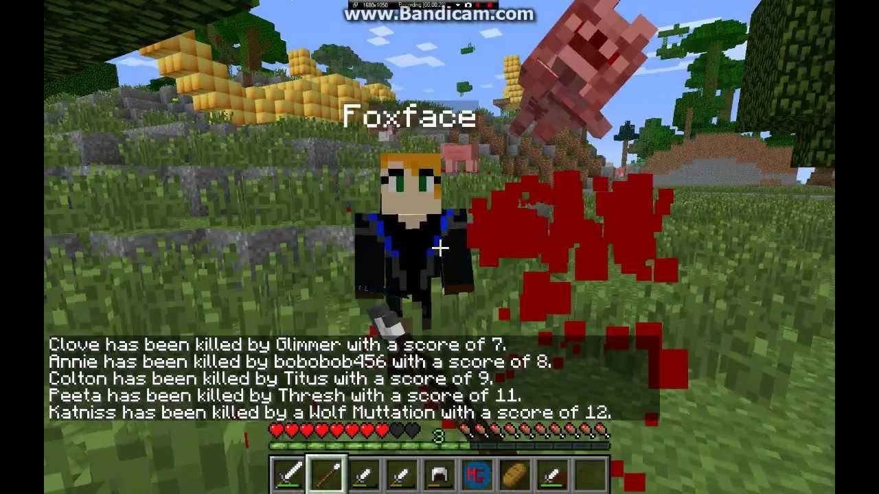 Minecraft Hunger Games Mod! WITH BLOOD! Part 1 - YouTube