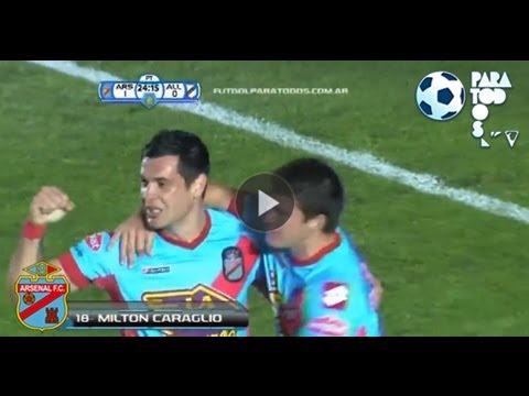 Gol de Caraglio. All Boys 0 - Arsenal 1. Semifinal. Copa Argentina 2012 / 13. FPT