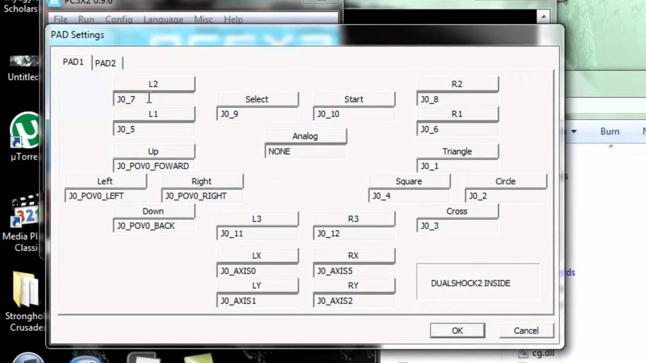 pcsx2 default keyboard controls