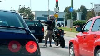 Motorcycle Biker Dancing "Lean with it, Rock with it"