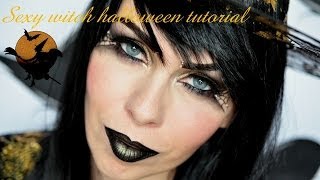 Makeup na  Halloween - Sexy čarodějka/ Halloween makeup look Sexy witch