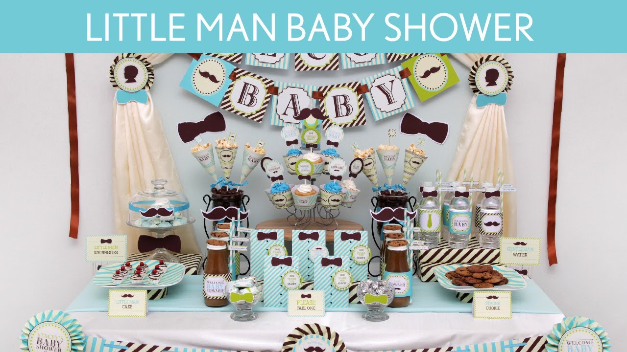 Littleman Baby Shower Party Ideas // Littleman - S12 - YouTube