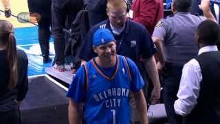 Thunder Fan Hits Halfcourt Shot for $20,000 and Meets Jay-Z