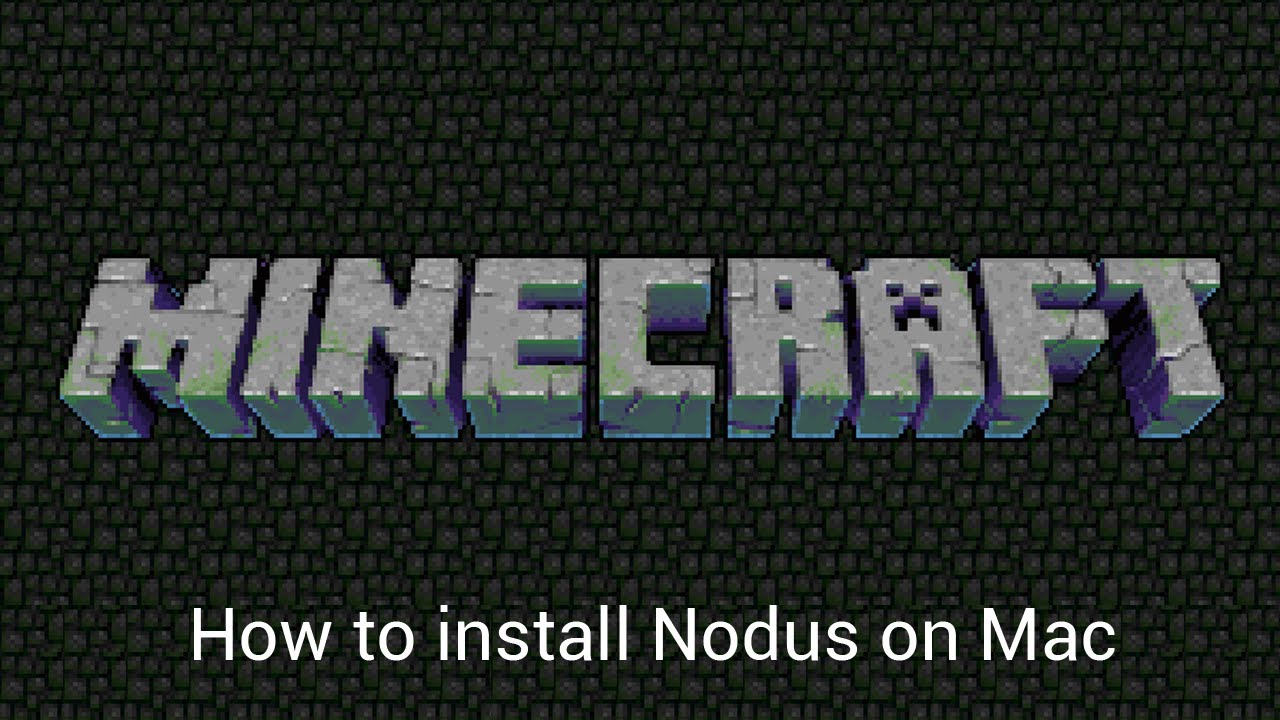 How to install Minecraft Nodus Mod - Mac - YouTube