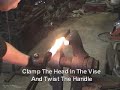 Blacksmith Forged Titanium Knife