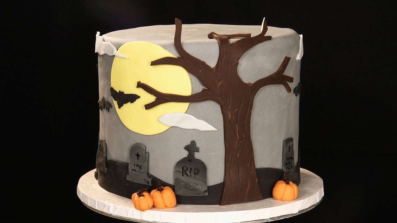 Decorating a Halloween Cake Using Fondant YouTube Decorating a Halloween Cake Using Fondant YouTube