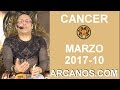 Video Horscopo Semanal CNCER  del 5 al 11 Marzo 2017 (Semana 2017-10) (Lectura del Tarot)