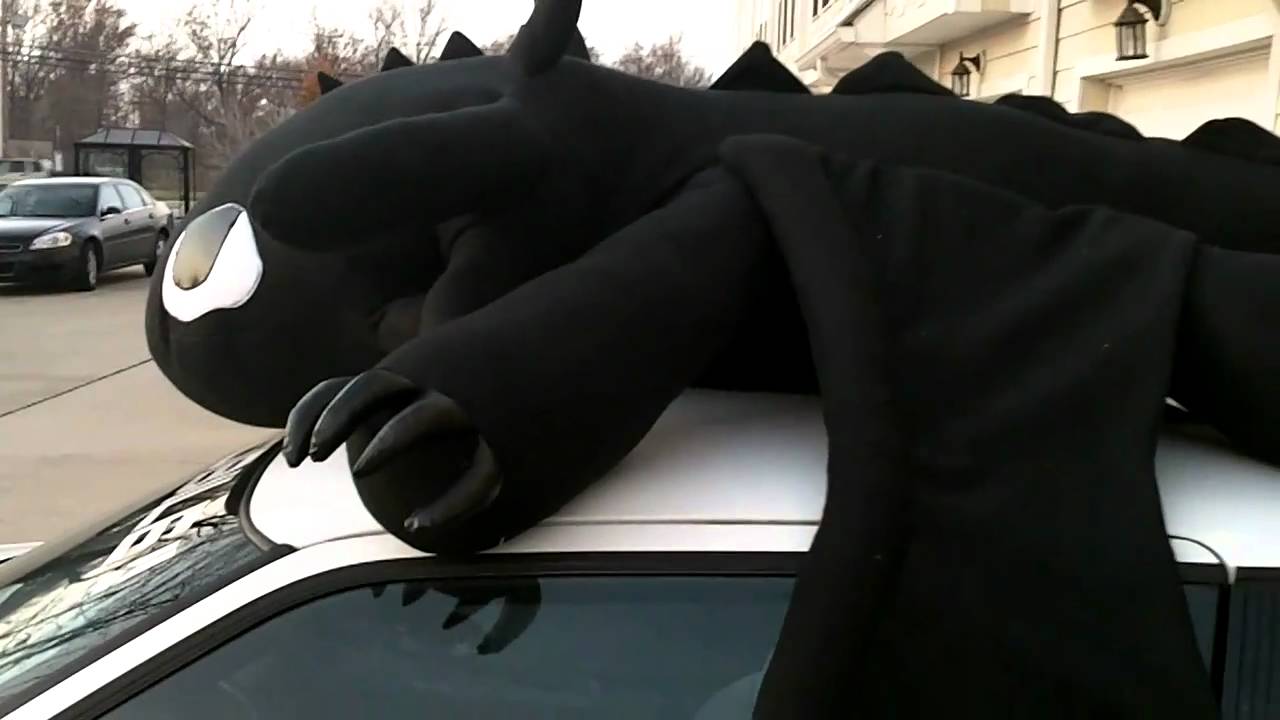15 foot Toothless Plush Night Fury How to Train Your Dragon OOAK - YouTube