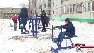 Новые тренажеры установили в Индустриальном микрорайоне Искитима